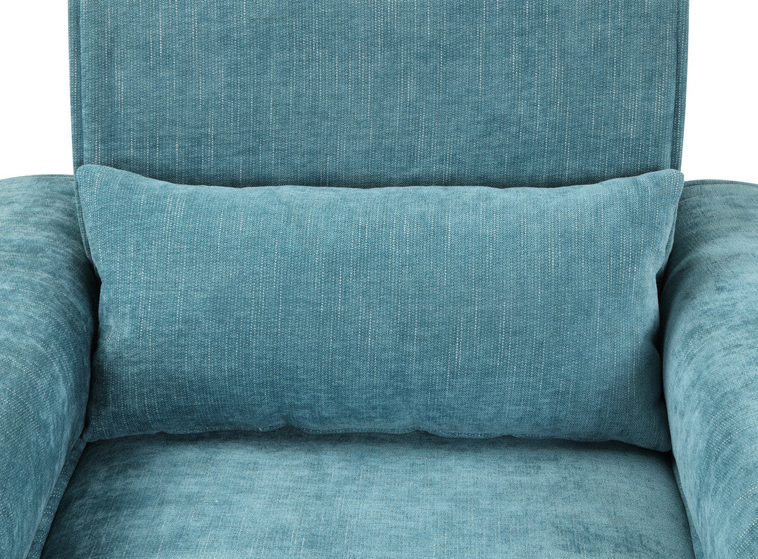 Valentina Blue 38.5"W Chenille Chair