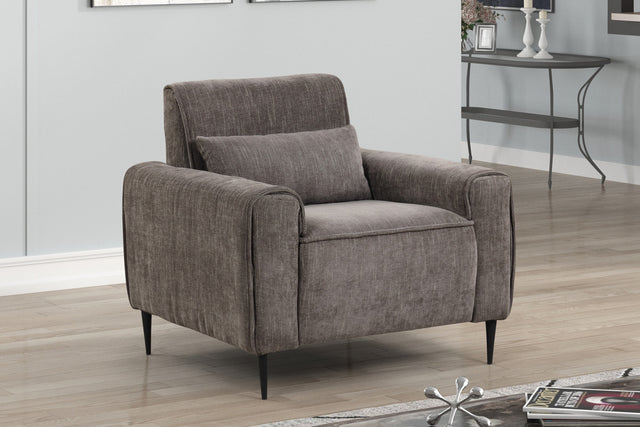 Valentina Gray 38.5"W Chenille Chair