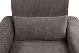 Valentina Gray 38.5"W Chenille Chair