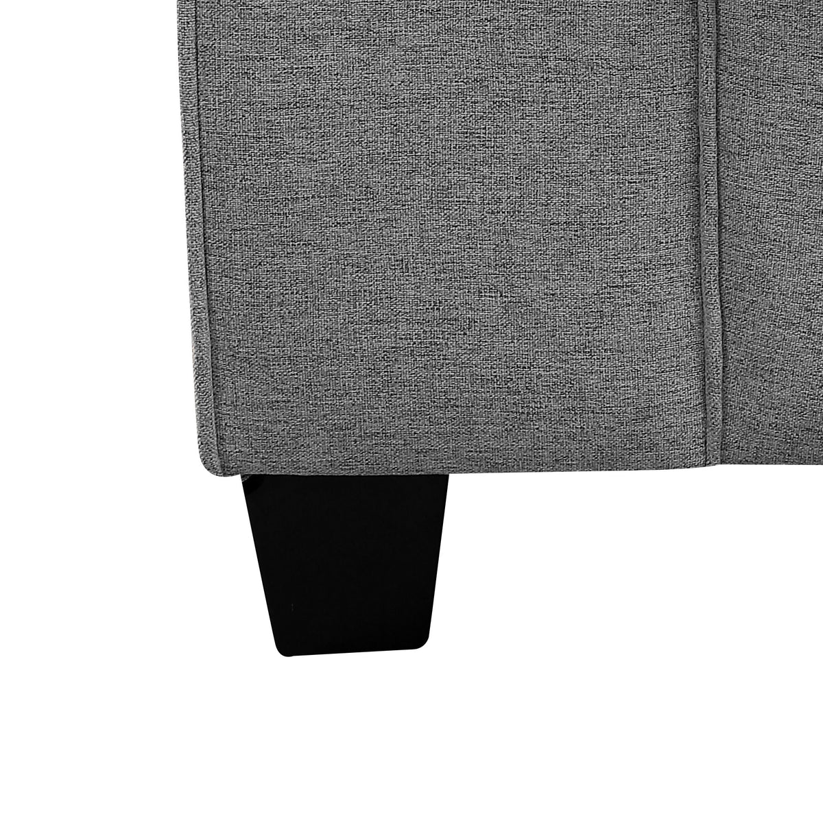Inaya Light Gray 67"W Linen Loveseat