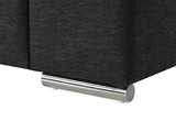 Gianna Black 45"W Linen Armchair
