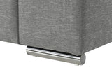 Gianna Light Gray 45"W Woven Fabric Armchair