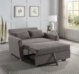 Justine Brown 54"W Corduroy Convertible Sleeper Loveseat