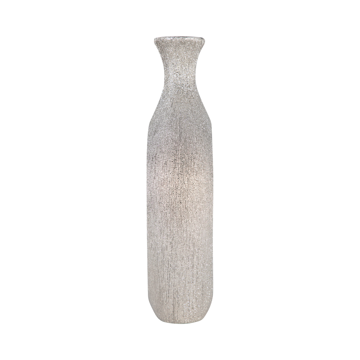 Hardencliff Silver Beaded Oval Vase