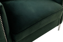 Bayberry Green 73"W Velvet Sofa