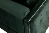 Bayberry Green 53"W Velvet Loveseat