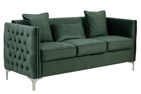 Bayberry Green 73"W Velvet Sofa