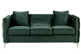 Bayberry Green Velvet Sofa & Loveseat Set