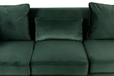 Bayberry Green Velvet Sofa & Loveseat Set