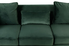 Bayberry Green Velvet Sofa & Loveseat Set