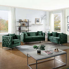 Bayberry Green 73"W Velvet Sofa