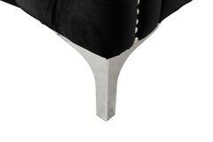 Bayberry Black 34"W Velvet Chair