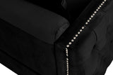Bayberry Black 34"W Velvet Chair