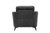 Callie Gray 39"W Woven Fabric Chair