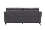 Callie Gray Woven Fabric Sofa, Loveseat & Chair Set