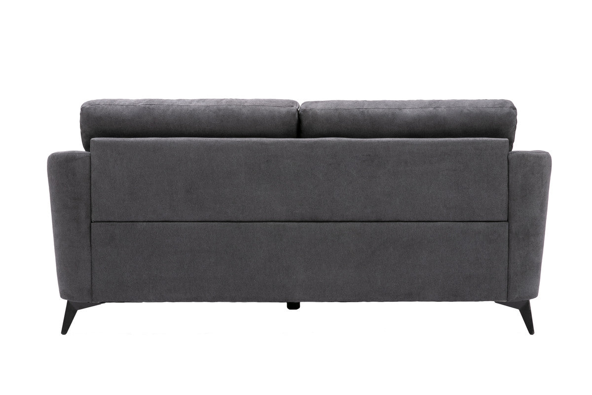 Callie Gray Woven Fabric Sofa, Loveseat & Chair Set