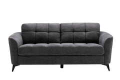 Callie Gray 79"W Woven Fabric Sofa