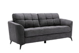 Callie Gray 79"W Woven Fabric Sofa