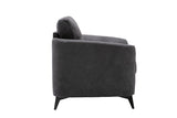 Callie Gray 39"W Woven Fabric Chair
