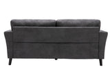 Damian Gray 77"W Woven Fabric Sofa