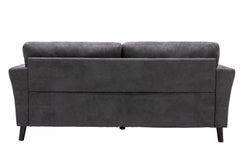 Damian Gray 77"W Woven Fabric Sofa