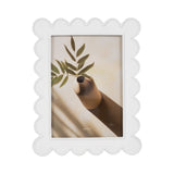 Duarte White 5x7 Scallop Edge Photo Frame