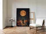 Witch Beneath the Harvest Moonlight