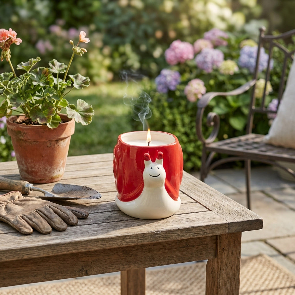 Beckettburn Red/Ivory Candle