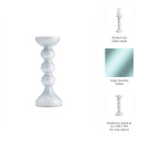 Heber White/Clear Small Enamel Glass Bubbly Candle Holder