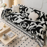 Chenille Sofa Cover Blanket, Couch Cover Blanket Throws for Couches Living Room Furniture Throw Covers