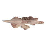 Shandon Tan/White 2 Fish Natural Wood on Stand