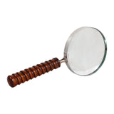 Narod Brown/Silver Ridged Handle Magnifying Glass
