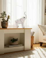 Wilmar White Small Elephant Figurine