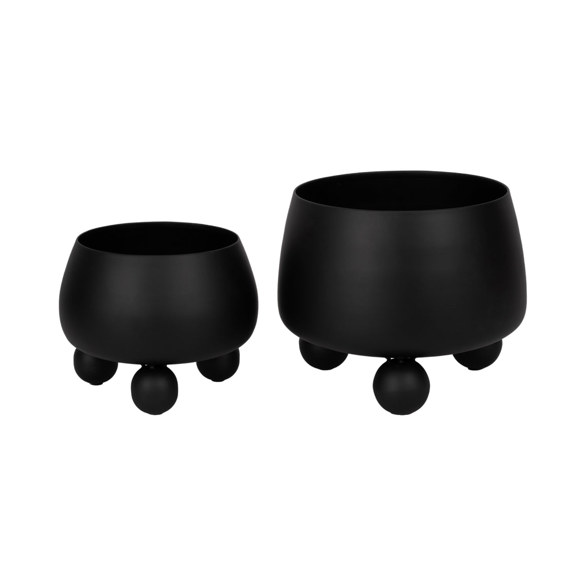 Albafield Black Planters (Set of 2)
