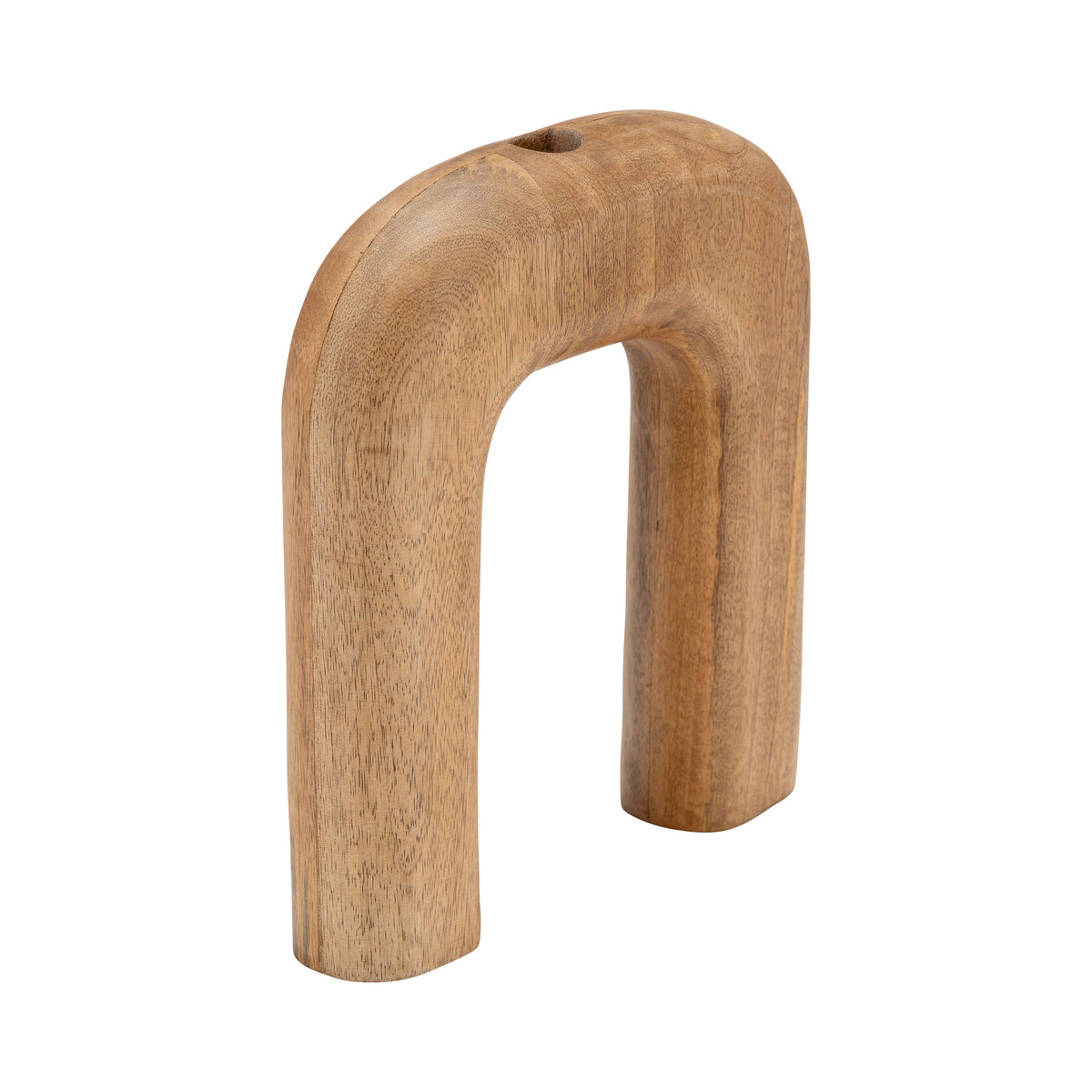 Cisco Grove Brown Wood Horseshoe Vase - 17559-02
