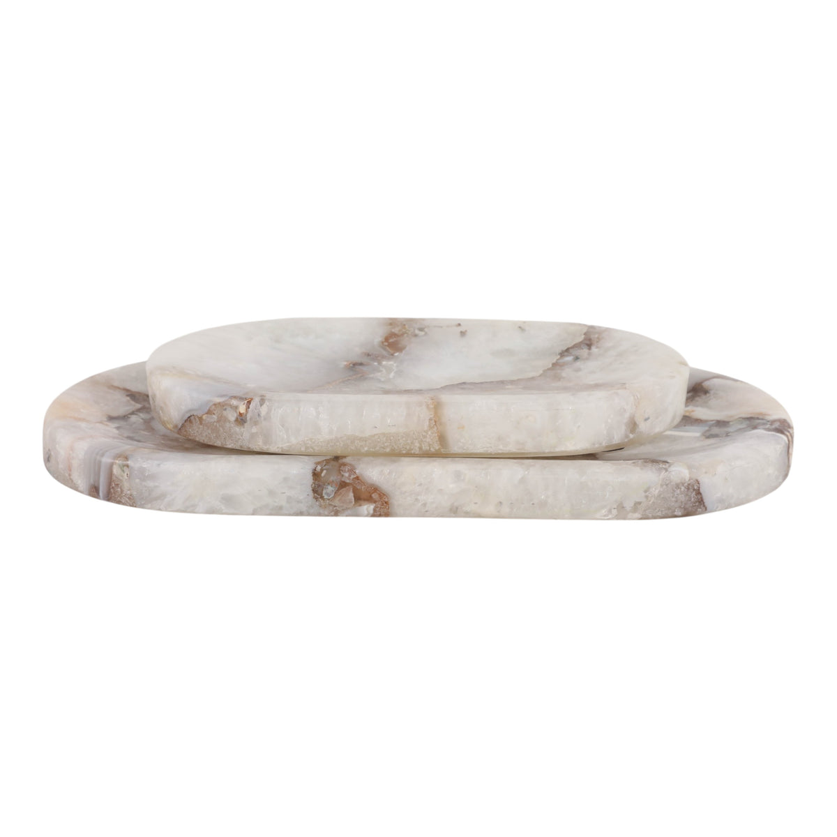 Nadeau Multicolor Agate Trays (Set of 2)