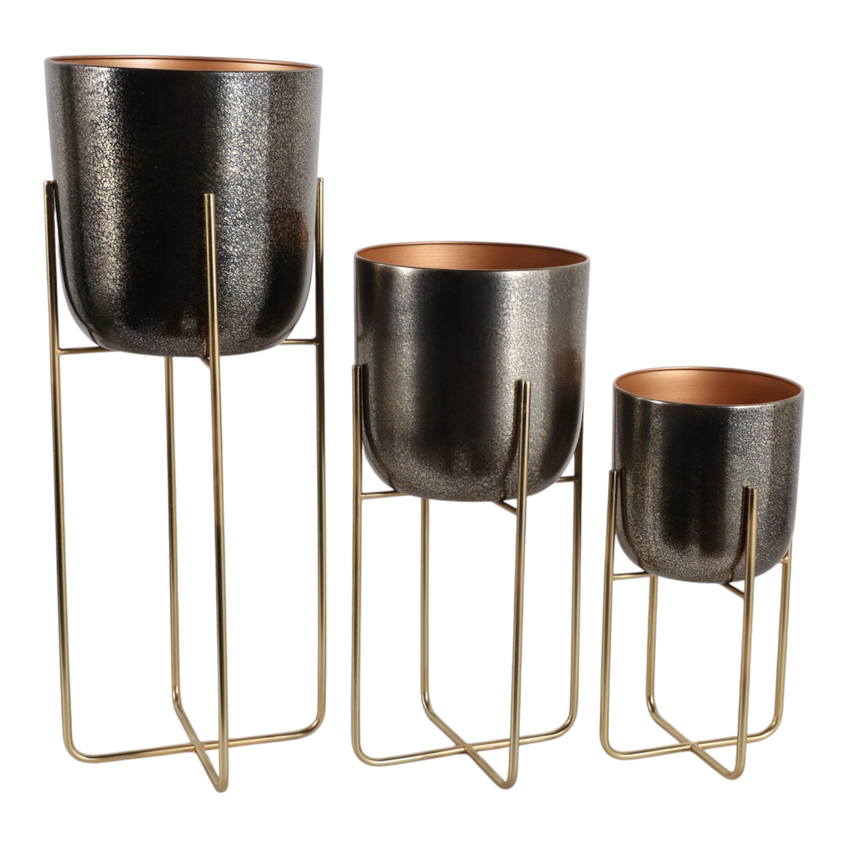 Skyecross Bronze/Gold Planters (Set of 3)