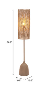 Buff Taupe Floor Lamp