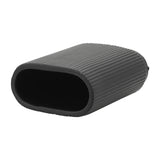 Citrona Black Ceramic Ridged Vase