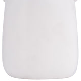 White Rock White Ceramic Eared Vase