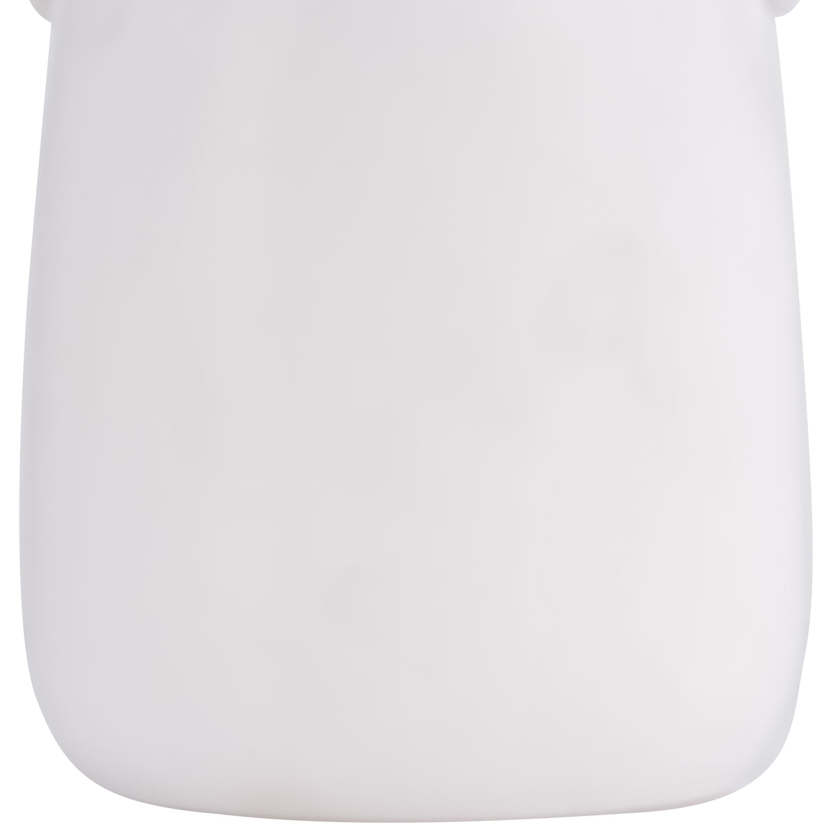 White Rock White Ceramic Eared Vase