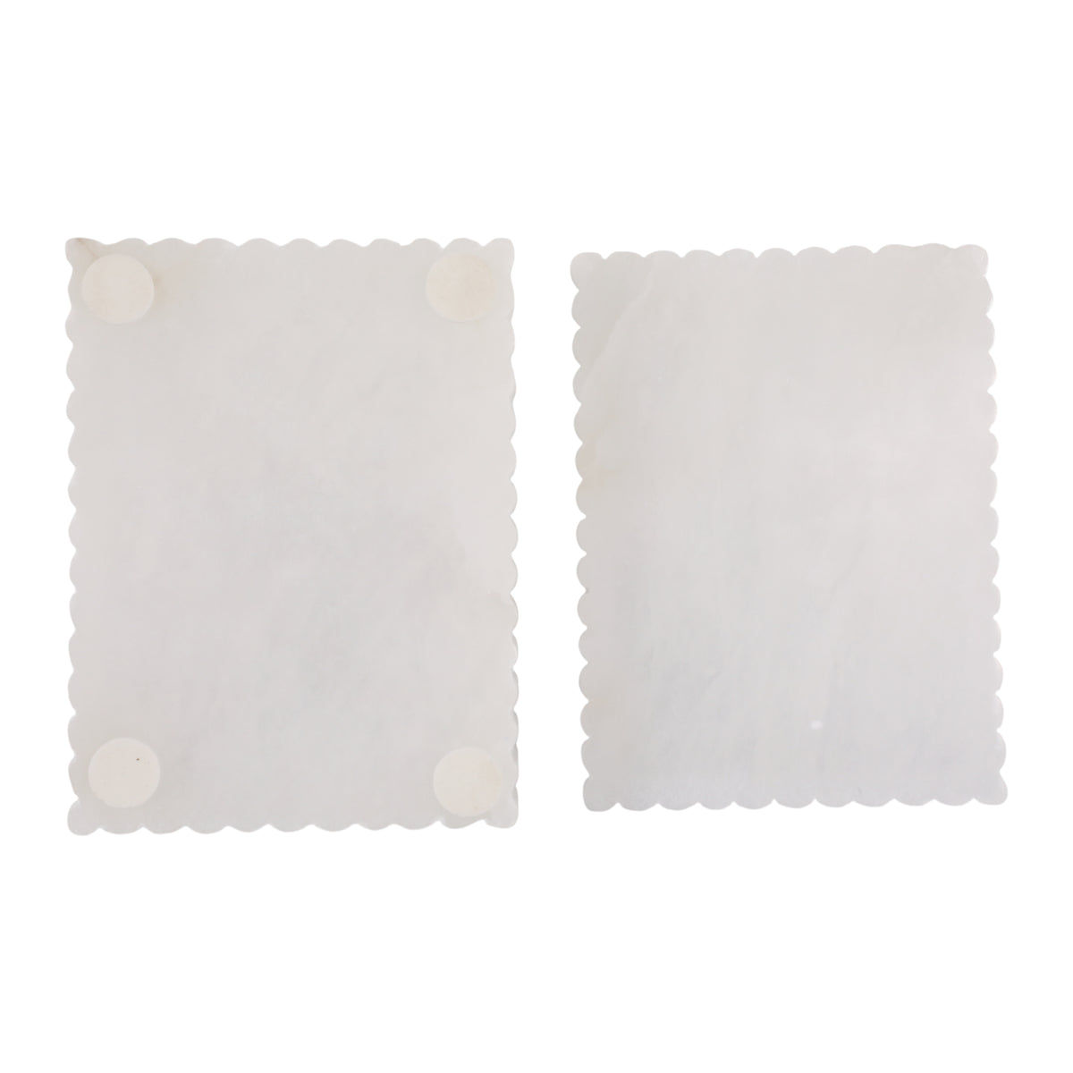 Meridian White Ribbed Alabaster Box