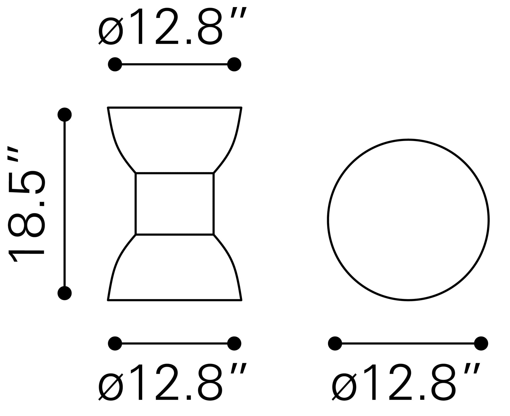 Wisdom Black Side Table