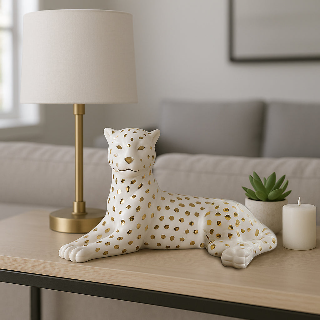 Trentonrun White/Gold Lying Down Decor