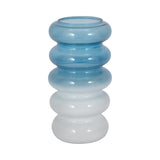 Posts Blue Small Glass Accordion Vase