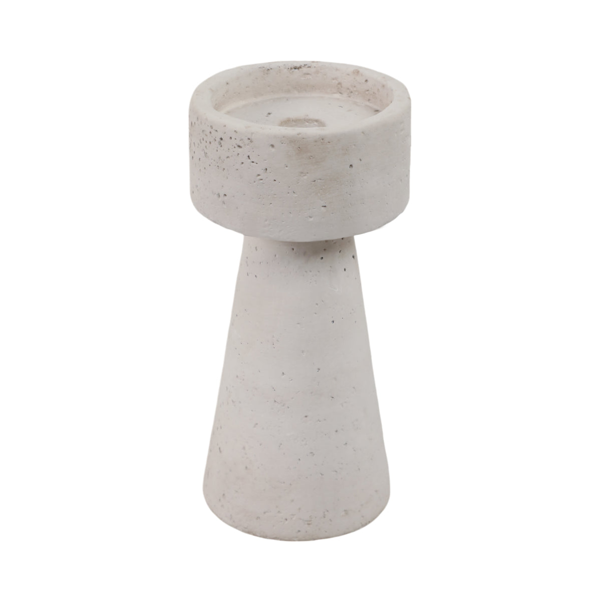 Carlin White Small Candle Holder