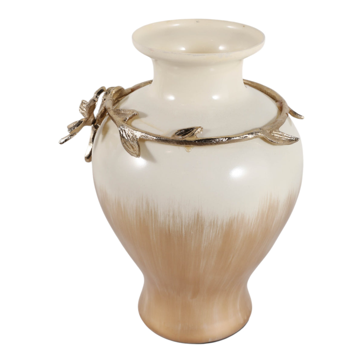 Hopeport Gold/Ivory Small Vase