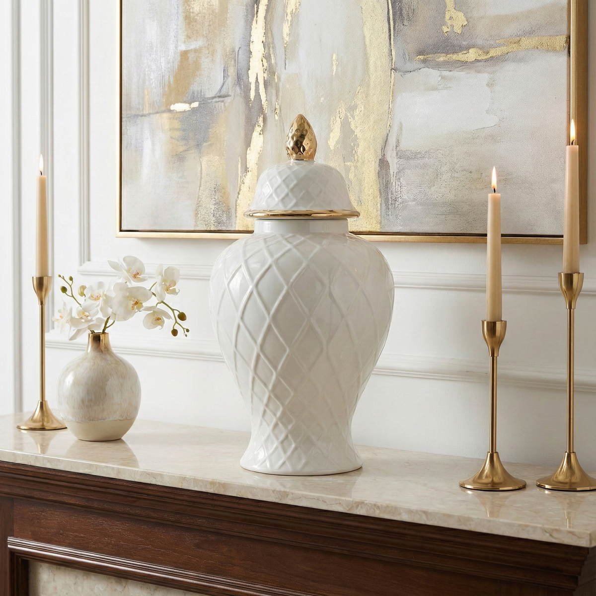 Camdenbrook White Large Chinoiserie