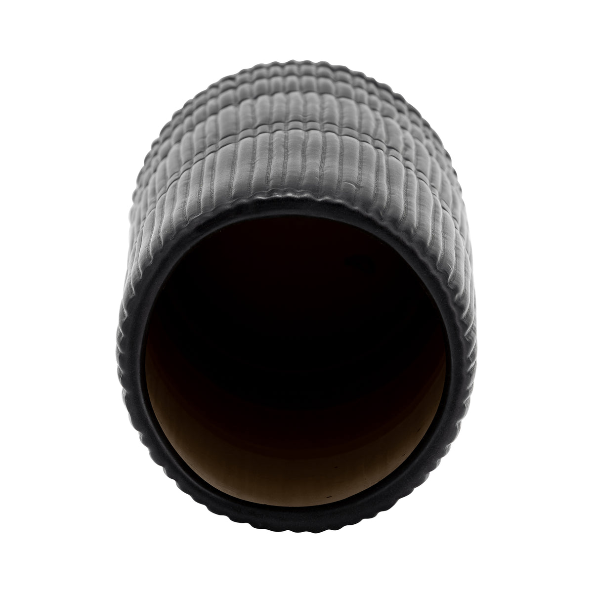 Rollingwood Matte Black Ceramic Lined Cylinder Vase