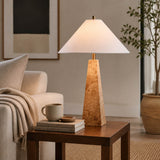 Buntingville Tan Wood Table Lamp